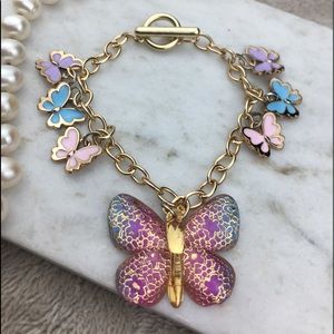 ✨ STUNNING BEAUTIFUL BUTTERFLY CHARM BRACELET 🦋